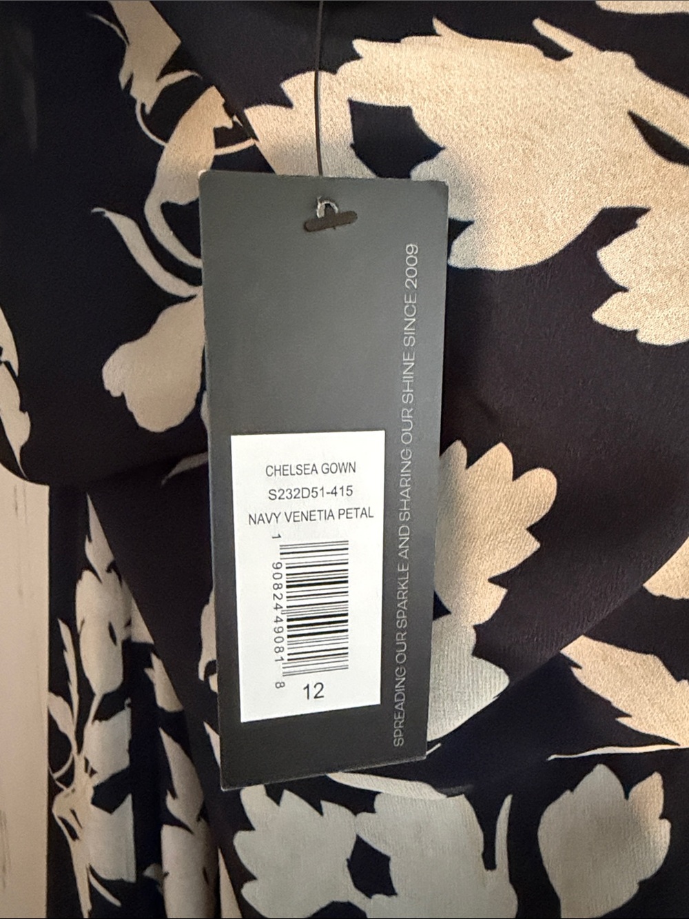 Sachin + Babi Floral One-Shoulder Black Dress - Picture 3 of 6